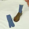 Calcetines de Dos Dedos para Mujer, Color Sólido, Estilo Delgado, Estilo Japonés, Calcetines de Dedos Divididos, Calcetines de Dos Dedos de Media Pantorrilla, Calcetines de Dedos Divididos al por Mayor