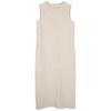 Gangas de Liquidación Vestido Camiseta sin Mangas Estilo Francés Simple con Abertura Trasera Elegante Vestido de Longitud Media para el Trabajo Ropa para Mujer