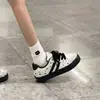 Zapatillas de moda estilo coreano, dulce y genial diseño de estrella, nueva colección otoño 2026, suela gruesa, versátiles, perfectas para la escuela y estudiantes, zapatillas de lona de nicho para mujer