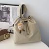 Bolso grande informal de lona para mujer, novedad de 2024, bolso de hombro de gran capacidad, bolso cruzado para uso diario.