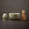 Tazón de Cerámica para Matcha con Pico, Juego de Té Matcha, Utensilios de Té de la Dinastía Song, Batidor de Té Japonés, Juego de 4568 Piezas