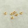 Anillo de conexión para collar redondo de 6,5 mm con retención de color oro de 14 quilates, accesorios de joyería hechos a mano, pulsera, eslabón, colgante, hebilla