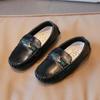 Zapatos de Cuero para Niños, Primavera 2024, Cosidos, Estilo Coreano, Casual, Modernos, Adecuados para Niños y Niñas Jóvenes, Se Pueden Usar para Actuaciones, Amortiguadores
