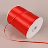 Cinta roja brillante cinta de seda cinta de satén banderín rojo para coche regalo presente horneado flor embalaje boda