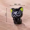 Enfeites criativos de paisagem em miniatura, divertidos enfeites DIY do Luo Xiaohei para casa, enfeites de entrada, pequenos enfeites para carro e mesa
