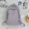 Mochila Casual de Nuevo Estilo para Escuela y Viajes, Ligera, Gran Capacidad, Nylon, Bolsa Escolar de Tacto Relajado, Mochila de Color Sólido de Alto Valor
