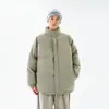 Jaquetas Acolchoadas de Algodão Tendência e Casuais Largos Outfits de Casal Moda Inverno 2024 Casacos de Inverno Quentes Espessos para Homens e Mulheres