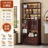 Estantería de Madera Maciza Estilo Chino para Exhibición de Té, Gabinete de Almacenamiento Adorno Divisor para Sala de Té, Gabinete de Exhibición para Juego de Té