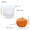 Velas Perfumadas DIY Molde de Silicona de Calabaza Naranja Jabón Hecho a Mano Yeso Juguete Squishy Molde Popular de Venta Caliente Transfronterizo en Stock