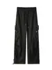 Pantalones de trabajo plisados retro americanos para hombre, otoño, pantalones casuales rectos pesados de 450G, pantalones de pierna ancha holgados de moda