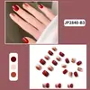 Parches de Uñas Desgastables Personalizados, Uñas Desgastables de Alta Gama, Parches de Uñas Cortos Pintados a Mano, Parches Desgastables para Manicura al por Mayor