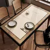 Mantel Individual Retro para Mesa de Comedor, Impermeable y a Prueba de Aceite, Mantel sin Lavado, Estilo Vintage, Nuevo Modelo 2026, Lujo Ligero, Sensación de Alta Gama, Mantel para Mesa de Centro de Escritorio