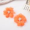 Nueva Flor Artificial de Organza Cabeza de Flor de Hibisco Flor Falsa diy Joyería Sombrero Flor Accesorios para Ropa Boda