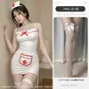 Lencería Sexy, Pijama Sexy con Portasujetador, Lindo y Suave Conjunto de Uniforme de Enfermera, Tentadora Chica Atrevida Pura Deseo Falda Ajustada al Cuerpo