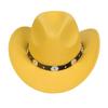 Sombreros para Hombre Transfronterizos, Sombreros Vaqueros Occidentales Europeos y Americanos, Sombreros de Jazz de Lana, Sombreros de Sol para Mujer para Exteriores, Sombreros Negros para Adultos