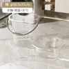 Balde d'água transparente, bacia, concha d'água, conjunto de balde e bacia de plástico, conjunto de três peças para banho de estudante de dormitório, uso doméstico, luxo leve