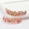Joyería Dental Hip-Hop Estilo Europeo y Americano Temu, Brackets Dentales Hip-Hop de Diamantes de Colores, Accesorios Dentales Personalizados de Moda Rap para Ocho Dientes
