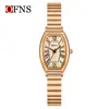 Marca Ofns Producto Nuevo Reloj para Mujer Casual Tres Agujas Luz de Lujo Reloj de Cuarzo Resistente al Agua Retro Reloj de Mujer Dropshipping
