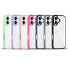 Adequado para Iphone16 Capa de Celular Escudo Prateado Transparente Fosco Apple 16E Nova Capa Apple Cor Doce 2.0 Espessa