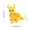 Alas Impresas en 3D Transfronterizas Dragón Volador Articulaciones de Ojo Artificiales Modelo Creativo Móvil Juguetes de Animales Adornos Hechos a Mano Venta al por Mayor
