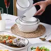 Cuenco de Cerámica para el Hogar Estilo Nórdico Cuenco de Diamante de 4.5 Pulgadas Blanco Puro Simple Cuenco de Cerámica Estilo Japonés Cuenco para Arroz Plato