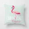 Fábrica multi-especificação imitação super macio criativo desenho animado flamingo fronha quarto estudo almofada de apoio para cintura capa