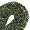 Cuentas de jade del sur naturales pulsera diy cuentas redondas semiacabadas accesorios de cuentas redondas de jade del sur venta al por mayor