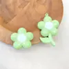 Perlas Perforadas con Agujero Vertical de Girasol Pintado en Acrílico Materiales para Accesorios de Joyería Colgante de Bolsa de Pulsera Llavero