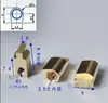 Postes de Cobre para Cableado, Postes de Cableado para Interruptores, Cuadrados de Cobre, Postes de Cableado para Placas de Circuito Impreso, Pines en Forma de Herradura, Cuadrados de Cobre Niquelado