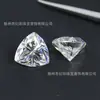 Pedra solta de moissanita triângulo gordo ultra-branca cor D 0,1-5ct face de anel triângulo gordo sintética joia acessório de cravação atacado