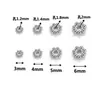 Cor Dourada Real 18K Conserva Cor Floco de Neve Espaçador Acessórios DIY Pulseira Colar Contas Espaçadoras Patch Contas Espaçadoras Acessórios