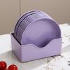 Plato Redondo Plato para Escupir Huesos Doméstico Plástico Mesa de Comedor Plato para Huesos Plato para Escupir Huesos Snacks Plato Pequeño Plato para Basura Almacenamiento Base