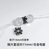 Xingrong Cristal DIY Zirconia que Conserva el Color Cuentas de Barril de Agujero Grande Cuentas Espaciadoras Cuentas Grandes Accesorios DIY