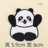 Nuevo Lindo Dibujo Animado Caliente Bordado de Computadora Pequeño Panda Pegatina de Tela DIY Accesorios para Libreta de Mano Producido por Nosotros Mismos