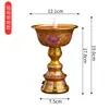 Lámpara Electrónica LED Recargable Budista, Lámpara de Mantequilla Estilo Tíbet, Lámpara Doméstica para Ofrenda a Buda, Lámpara de Larga Duración, Lámpara de Vela Eléctrica