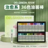 Dankelin tres generaciones de pintura al óleo de colores intensos barra de 12 colores 24 colores 36 colores pintura al óleo pastel barra colorida crayón de color intenso