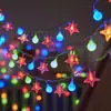 Luzes de Fio de Bolinhas Brancas Pequenas em Estoque para Iluminação de Ambiente de Quarto, Festa de Aniversário, Luzes de Fio de Bolas Redondas Estreladas, Pequenas Luzes Coloridas para Decoração de Acampamento
