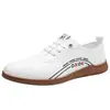 Nuevos Mocasines Casuales Transpirables para Hombre Otoño 2026 Zapatos de Lona Slip-on de Suela Suave para Hombre Zapatos Versátiles de Cuero