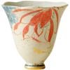 Taza de Té de Florero Alto con Flor de Loto Pintada a Mano con Esmalte Caramelo, Taza de Té para el Hogar, Juego de Té Kung Fu, Taza Individual Antigua