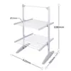 Secador de ropa eléctrico de temperatura constante para el hogar, tendedero plegable de aleación de aluminio con alas en forma de ala, tendedero móvil multifuncional