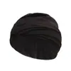 Gorro de natación para mujer adulto, color liso, natación, lindo, para circunferencia de cabeza grande, negro, para hombre y mujer, tela para adulto