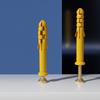 Fábrica de Origen Tubo de Tornillo de Expansión de Plástico Pequeño Croaker Amarillo Nylon Goma Taco Perno Estándar Uña de Belleza Extensión M6/8/1