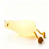 Lindo pato acostado luz nocturna de silicona, luz cálida de 3 velocidades, recargable por USB, lámpara de noche LED cálida para niños, regalo de decoración del hogar, modelo: QY-002, 17 * 10 * 6CM