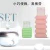 Garrafa de Silicone Dobrável para Viagem para a Coreia, Adequada para Armazenamento de Gel de Banho e Loção, Higiênica, Ecológica, Portátil para Viagem