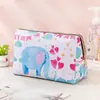 Bolsa de Armazenamento PU Estampada da Moda, Impermeável, Grande Capacidade, Necessaire de Viagem Portátil, Bolsa Multifuncional para Cosméticos e Maquiagem