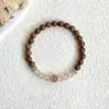 Novo Pulseira Vintage Chinesa com Contas de Romã Opala Nicho Chinês Estilo Nacional Design Simples Pulseira da Moda Versátil