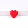 20mm Cristales Naturales Piedra Bruta Corazón Adornos Piedra Natural Forma de Corazón Accesorios para Joyería DIY con Agujeros Corazón Piedra de Palma