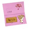 Día de la Diosa Rosa Dorada Tarjeta de Felicitación de Feliz Cumpleaños 520 Regalo Feliz Boda Año del Caballo 2026 Tarjeta de Felicitación de Billete de Oro