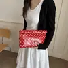 Bolsa Polka Dot com Corrente da Moda para Mulheres 2026 Nova Tendência Bolsa Transversal de Ombro Elegante Bolsa de Mão para o Dia a Dia