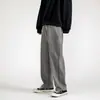 Jeans para Hombre 2023 Verano Nuevo Ins Marca de Moda Versátil Pantalones Casuales Moda Coreana Holgados Rectos